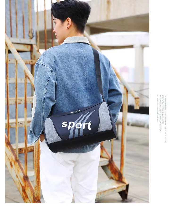 Outdoor Nylon Football Sports Duffle Bags Fitness Training Fitness Gym Tote Handbag Swimming Waterproof Travel Bag Organizer detail image