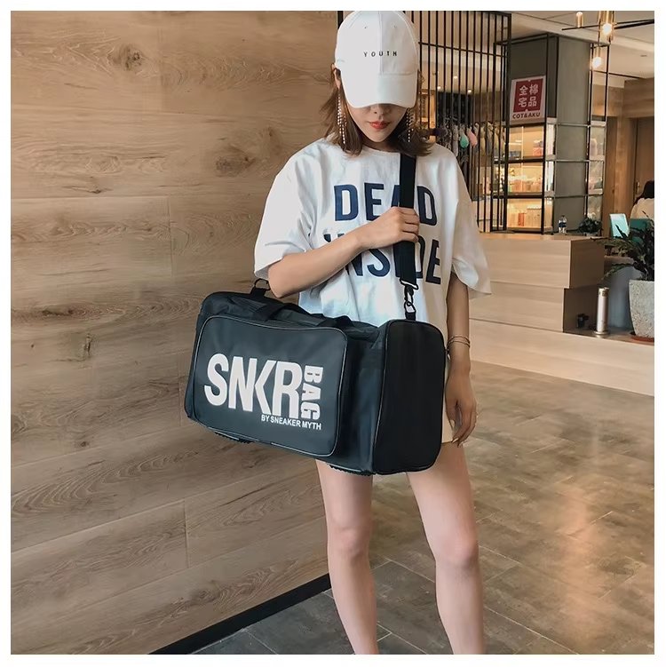 Waterproof Shoe Compartment Nylon Sports Travel Duffel Bag product detail