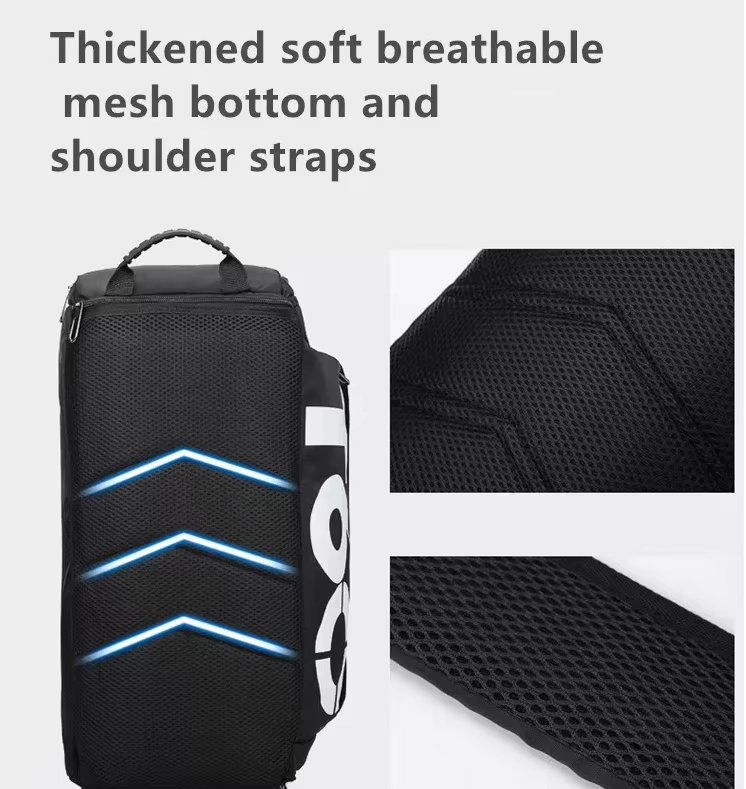 Waterproof Large Capacity Shoe Compartment Multi-function Gym Sports Duffel Backpack - product detail