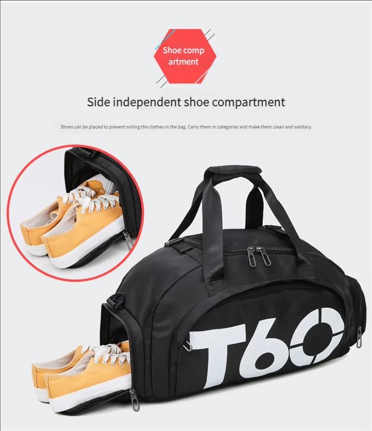 Waterproof Large Capacity Shoe Compartment Multi-function Gym Sports Duffel Backpack - product detail