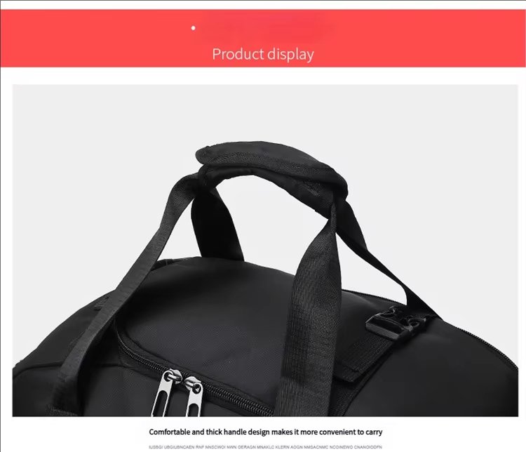 Waterproof Large Capacity Shoe Compartment Multi-function Gym Sports Duffel Backpack - product detail
