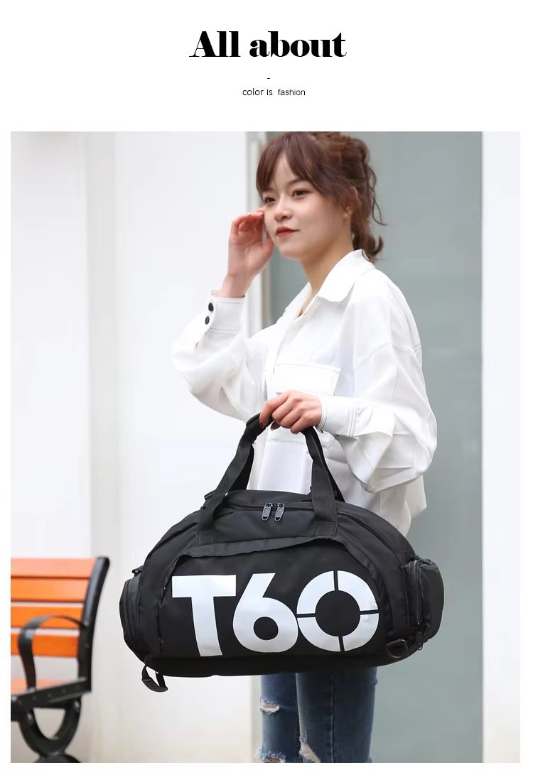 Waterproof Large Capacity Shoe Compartment Multi-function Gym Sports Duffel Backpack - product detail