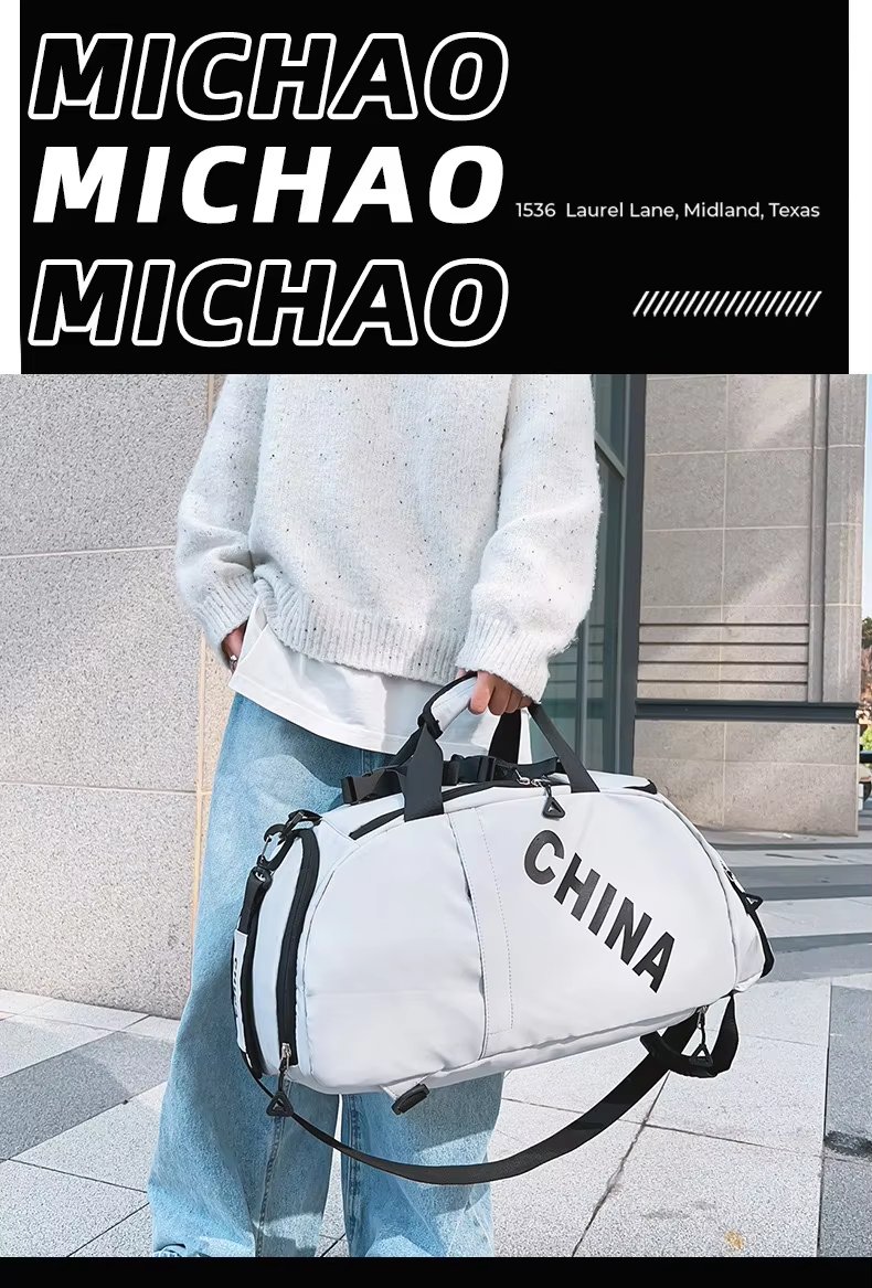 Oxford Waterproof Large Capacity Foldable Dry Wet Separation Multi-function Duffel Backpack - product detail