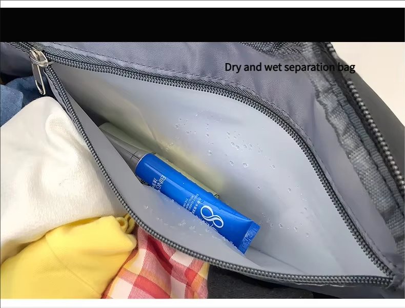 Oxford Waterproof Large Capacity Foldable Dry Wet Separation Multi-function Duffel Backpack - product detail