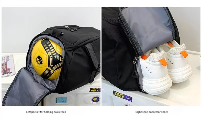 Oxford Waterproof Large Capacity Foldable Dry Wet Separation Multi-function Duffel Backpack - product detail
