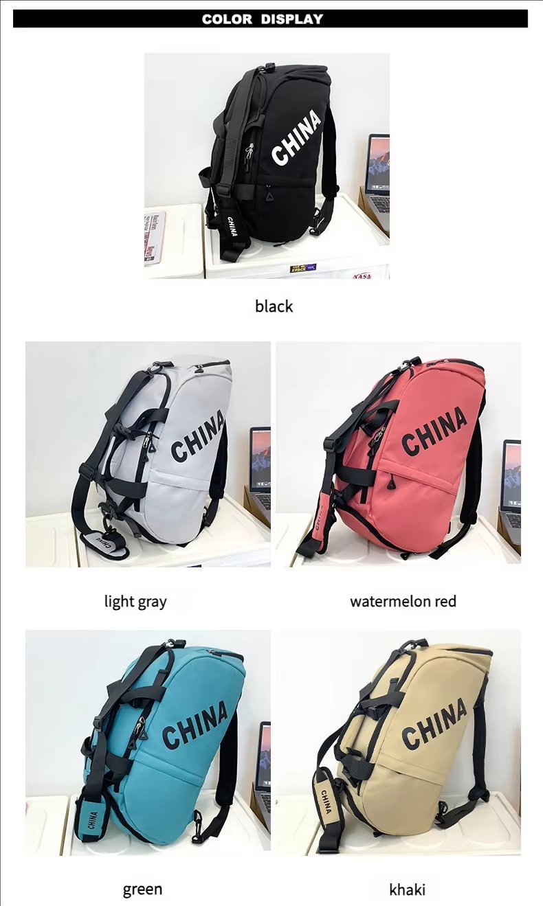 Oxford Waterproof Large Capacity Foldable Dry Wet Separation Multi-function Duffel Backpack - product detail