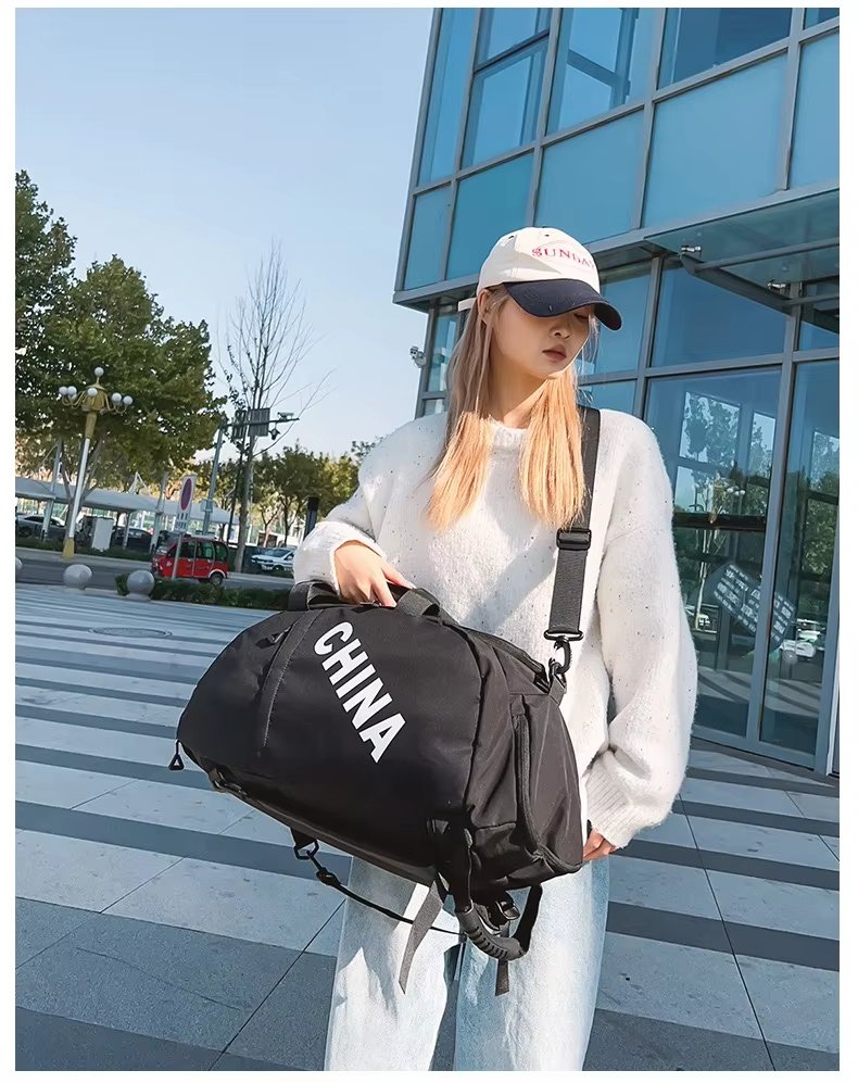 Oxford Waterproof Large Capacity Foldable Dry Wet Separation Multi-function Duffel Backpack - product detail