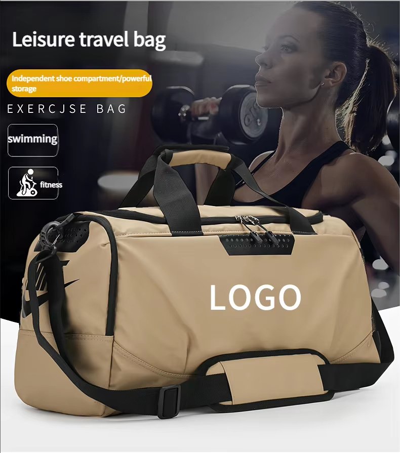 Waterproof Shoe Compartment Oxford Sports Travel Tote Duffel Bag product detail