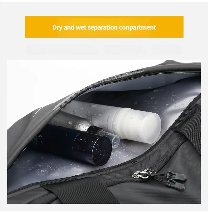 Waterproof Shoe Compartment Oxford Sports Travel Tote Duffel Bag product detail