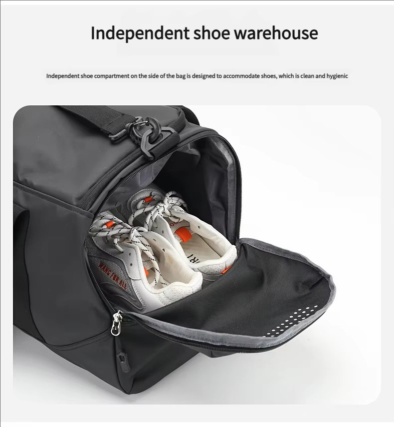 Waterproof Shoe Compartment Oxford Sports Travel Tote Duffel Bag product detail