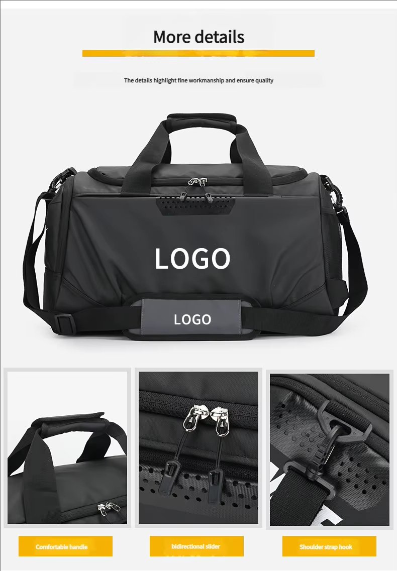 Waterproof Shoe Compartment Oxford Sports Travel Tote Duffel Bag product detail