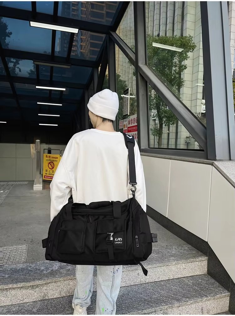 Waterproof Shoe Compartment Nylon Weekend Travel Tote Duffel Bag product detail