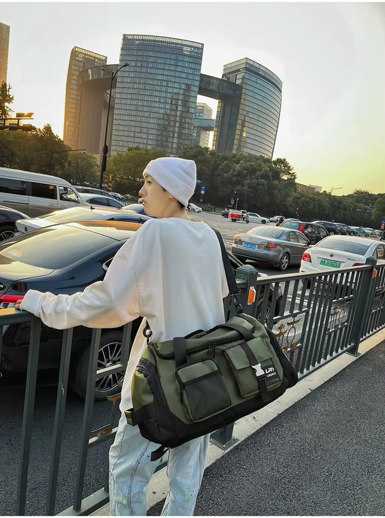 Waterproof Shoe Compartment Nylon Weekend Travel Tote Duffel Bag product detail
