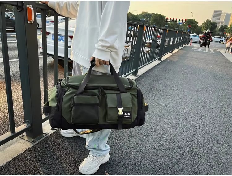 Waterproof Shoe Compartment Nylon Weekend Travel Tote Duffel Bag product detail