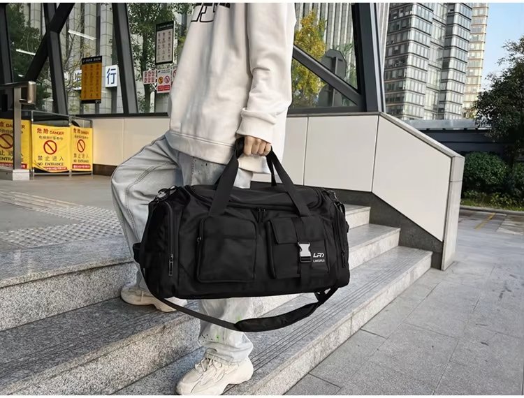 Waterproof Shoe Compartment Nylon Weekend Travel Tote Duffel Bag product detail