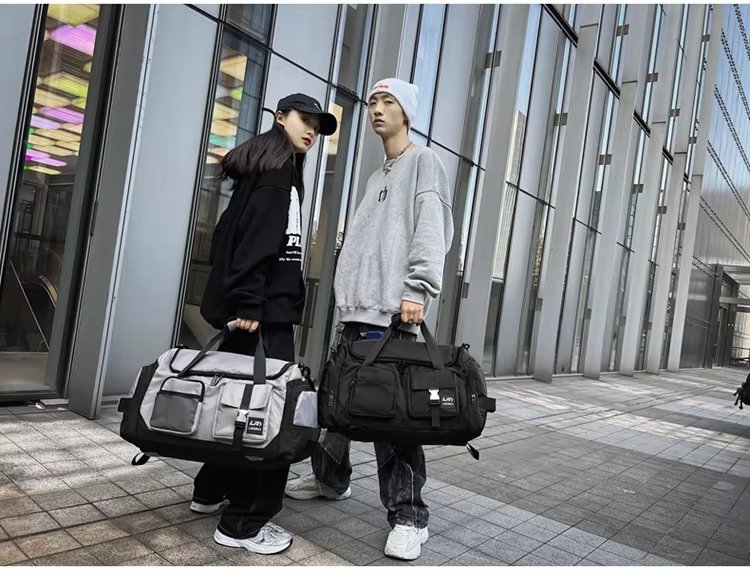 Waterproof Shoe Compartment Nylon Weekend Travel Tote Duffel Bag product detail