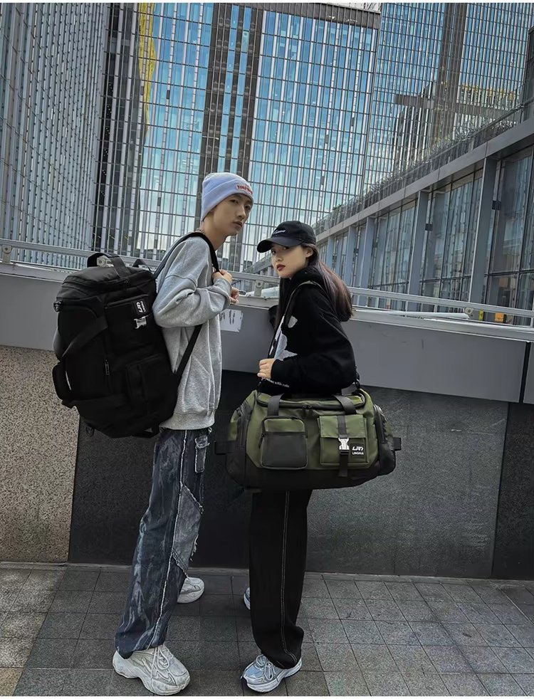 Waterproof Shoe Compartment Nylon Weekend Travel Tote Duffel Bag product detail