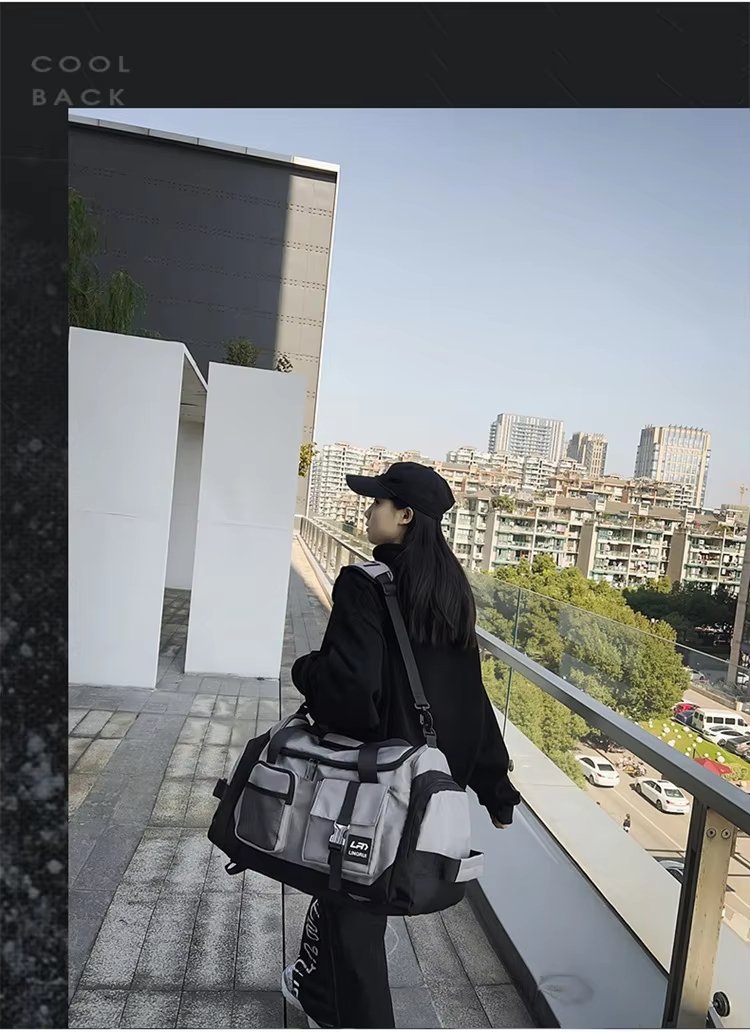 Waterproof Shoe Compartment Nylon Weekend Travel Tote Duffel Bag product detail