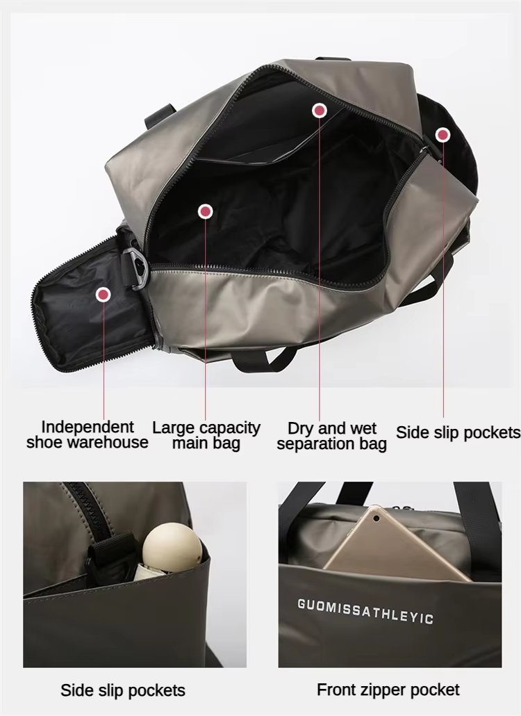 Large Capacity Sport Gym Yoga Bag Duffle Dry Wet Separation Short-Distance Expandable Waterproof Travel Duffel - product detail