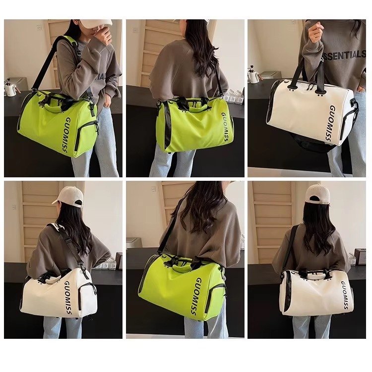Large Capacity Travel Duffle Bag Dry Wet Separation Waterproof Sports Hand-Held Shoulder Fitness Bags with Shoes Compartment detail image