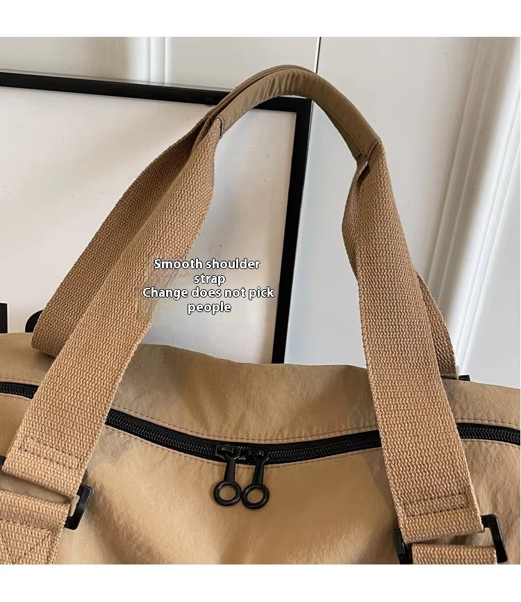 Embroidered Large Capacity Duffle Travel Duffel Tote Bag Handbag Lightweight Waterproof Sports Gym Fitness Luggage Bag detail image