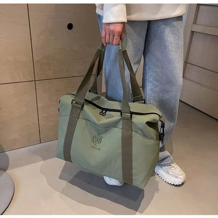 Embroidered Large Capacity Duffle Travel Duffel Tote Bag Handbag Lightweight Waterproof Sports Gym Fitness Luggage Bag detail image
