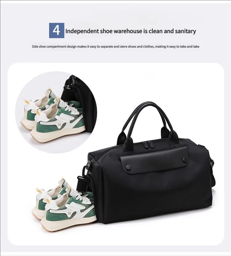 Waterproof Dry Wet Separation Oxford Sports Travel Crossbody Duffel Bag product detail