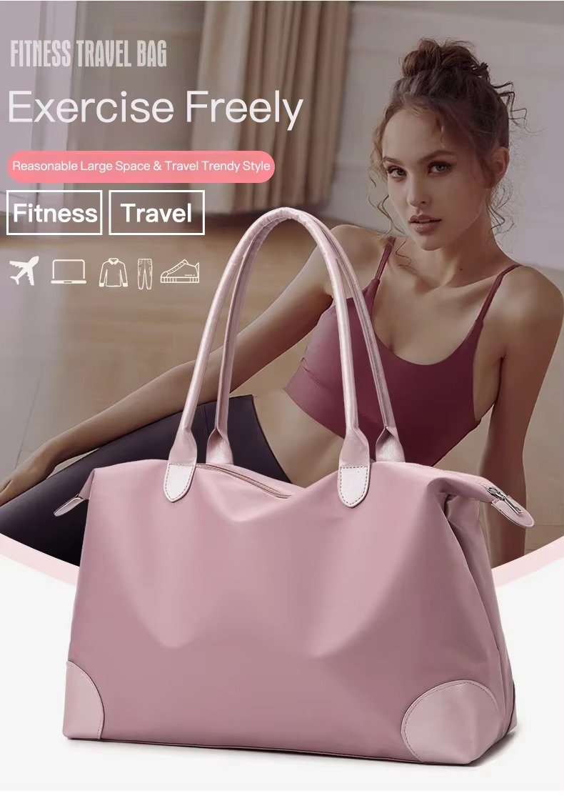 Custom Oxford Weekender Tote Bag for Women – Waterproof Lightweight Travel Gym Handbag product detail