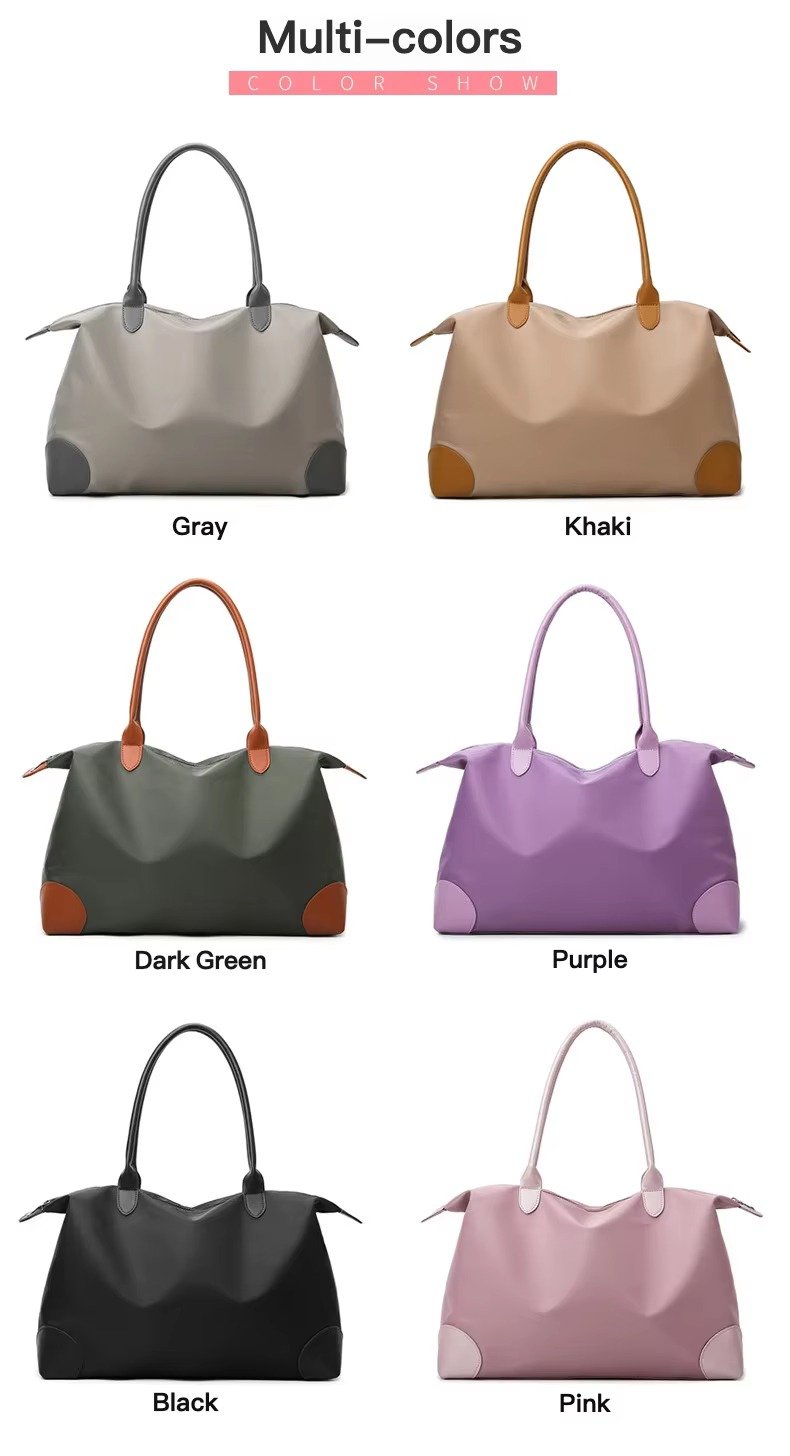 Custom Oxford Weekender Tote Bag for Women – Waterproof Lightweight Travel Gym Handbag product detail