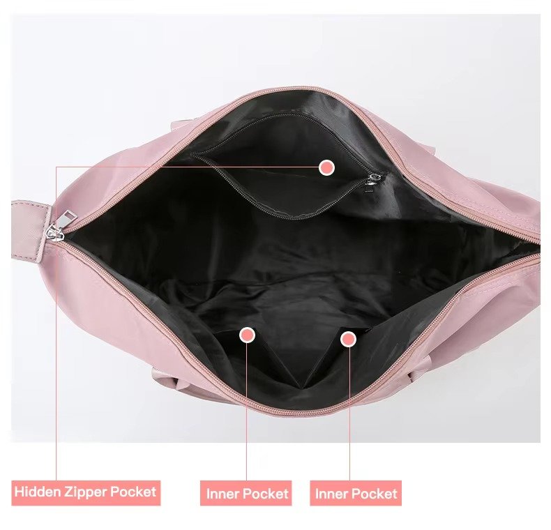 Custom Oxford Weekender Tote Bag for Women – Waterproof Lightweight Travel Gym Handbag product detail