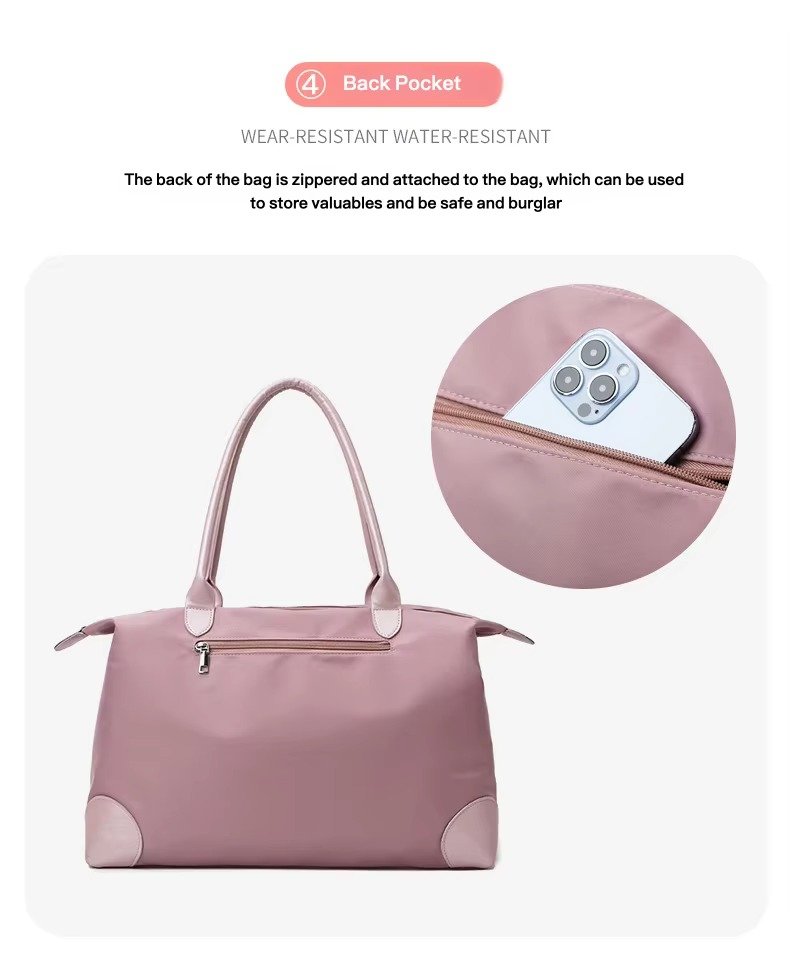 Custom Oxford Weekender Tote Bag for Women – Waterproof Lightweight Travel Gym Handbag product detail