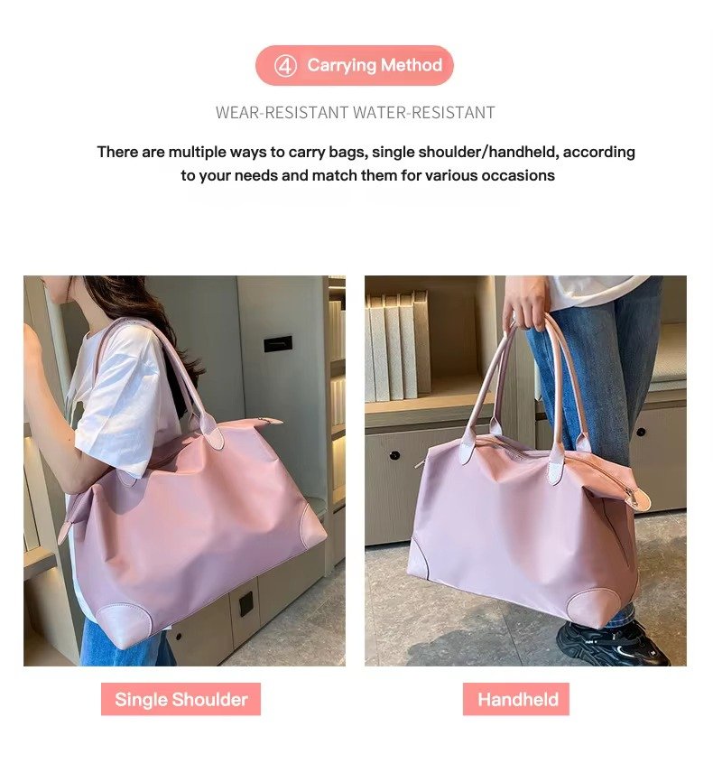 Custom Oxford Weekender Tote Bag for Women – Waterproof Lightweight Travel Gym Handbag product detail