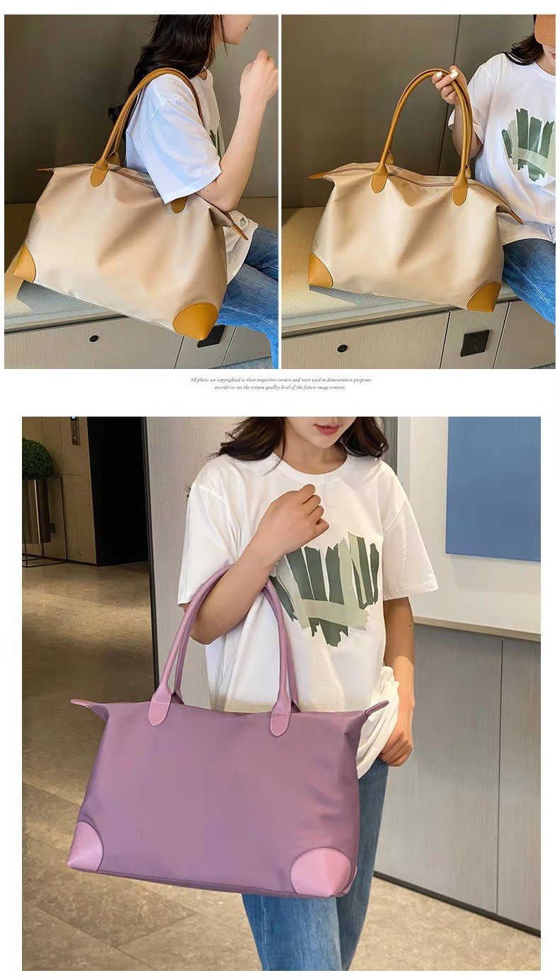 Custom Oxford Weekender Tote Bag for Women – Waterproof Lightweight Travel Gym Handbag product detail