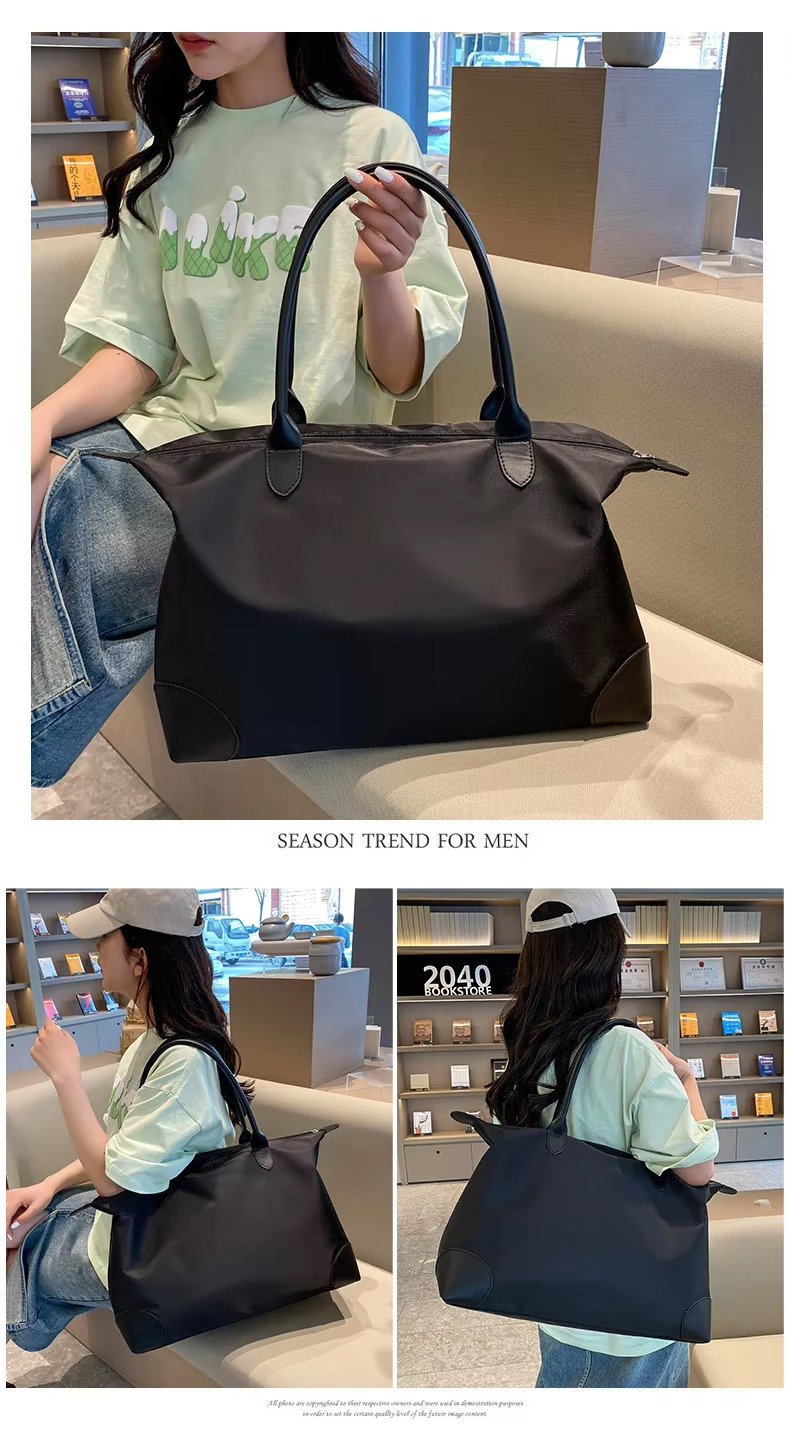 Custom Oxford Weekender Tote Bag for Women – Waterproof Lightweight Travel Gym Handbag product detail
