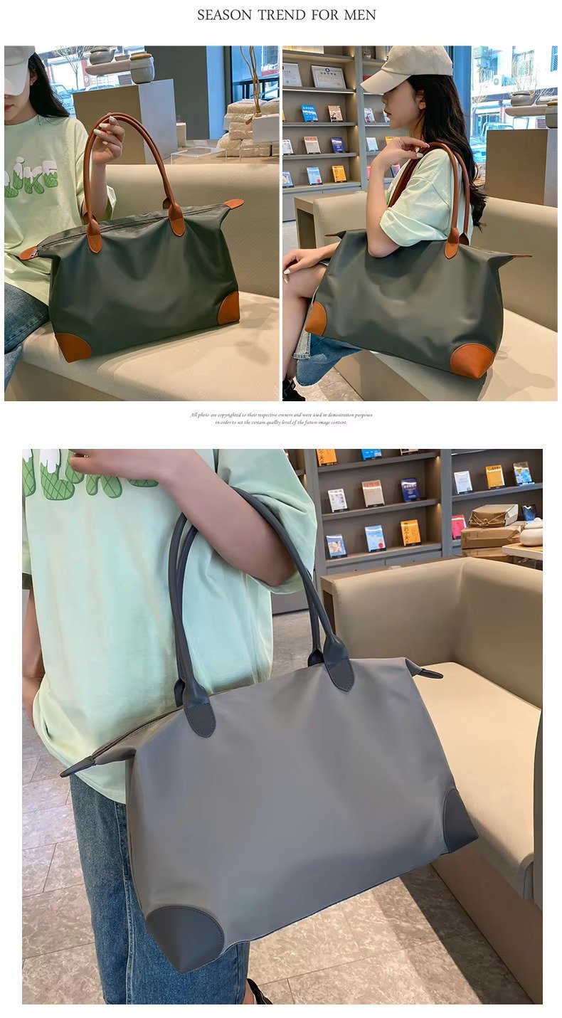 Custom Oxford Weekender Tote Bag for Women – Waterproof Lightweight Travel Gym Handbag product detail