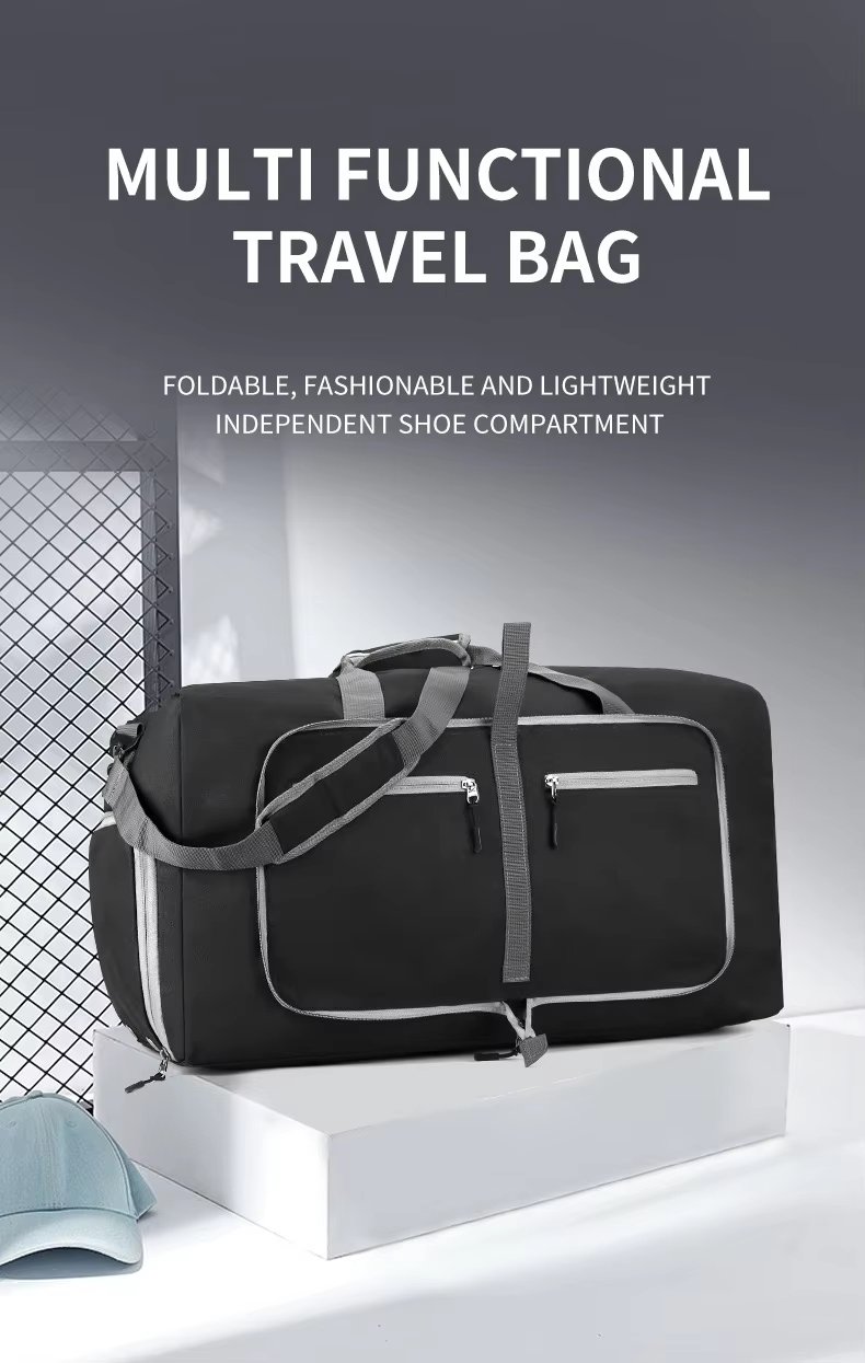 Foldable Nylon Sports Travel Lightweight Duffel Bag product detail