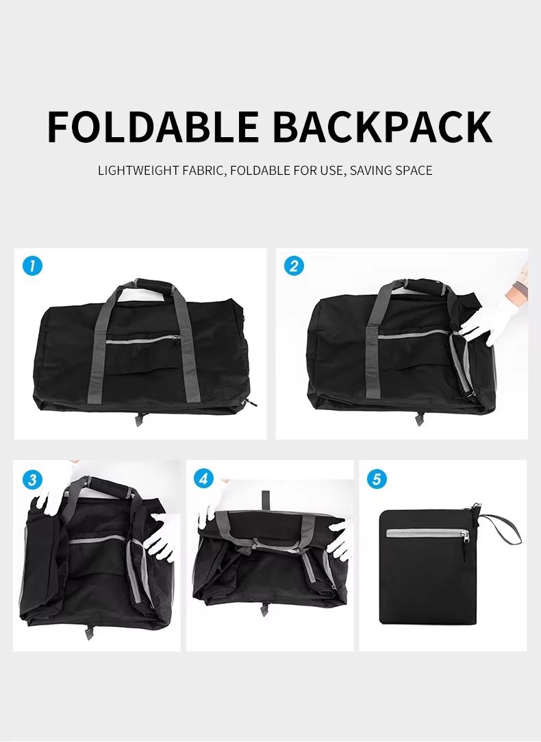 Foldable Nylon Sports Travel Lightweight Duffel Bag product detail