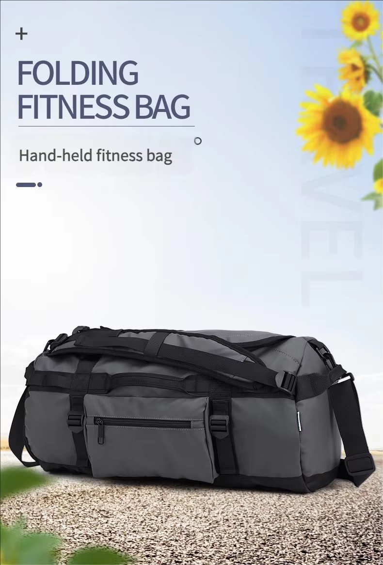 Waterproof Large Capacity Foldable Dry Wet Separation Shoe Compartment Lightweight Duffel Backpack - product detail