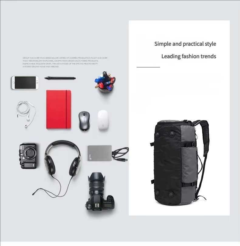 Waterproof Large Capacity Foldable Dry Wet Separation Shoe Compartment Lightweight Duffel Backpack - product detail