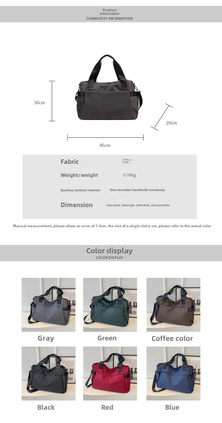 Large Capacity Sports Fitness Gym Tote Bag Portable Dry and Wet Separation Outdoor Crossbody Luggage - product detail