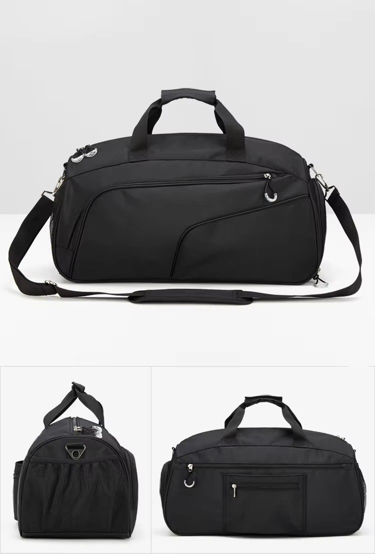Custom LOGO High-end Large Capacity Travel Bags Lightweight Sport Gym Duffel Bag with Dry Wet Separation and Shoe Compartment product detail