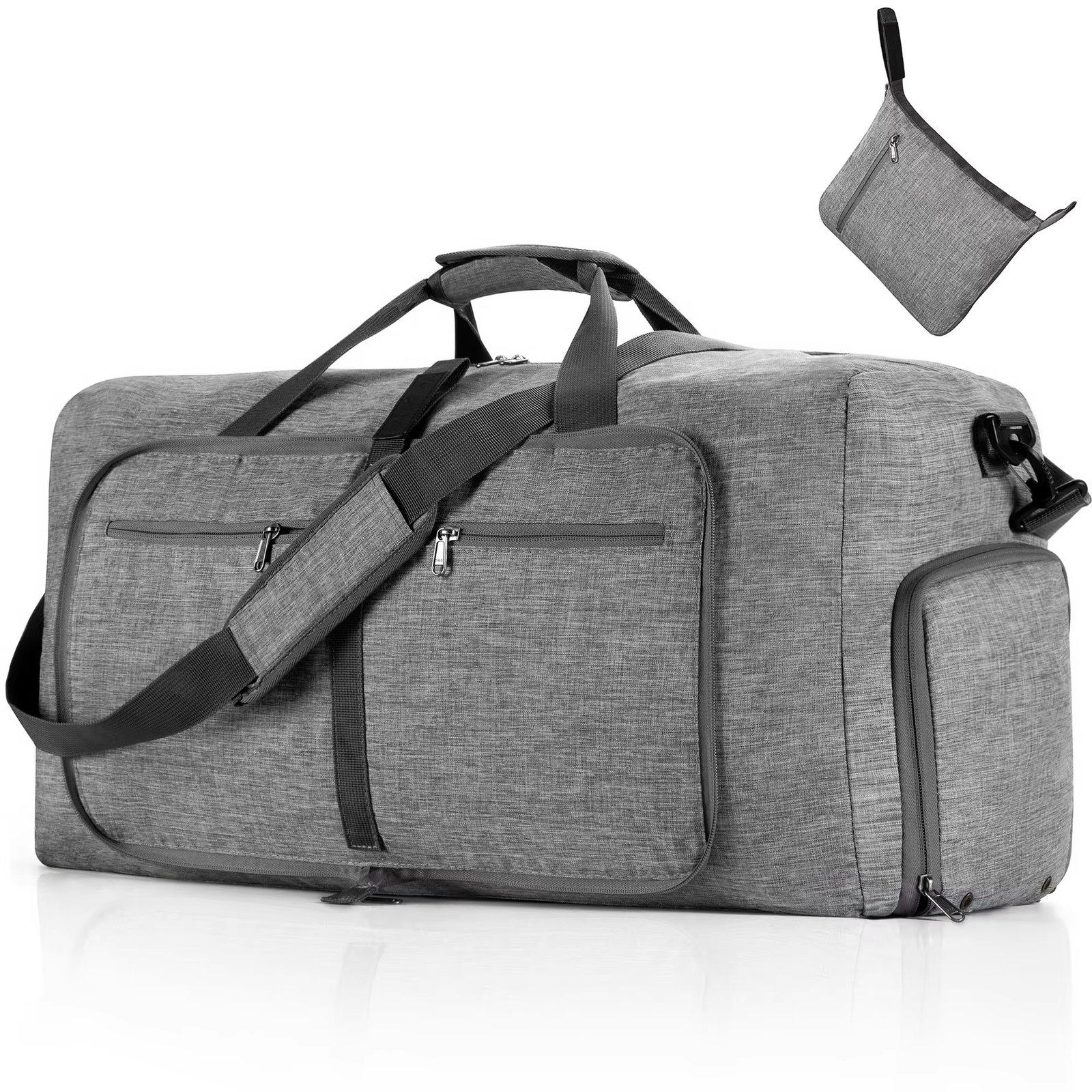 Water-Resistant Shoe Compartment Nylon Weekend Travel Duffel Bag product detail