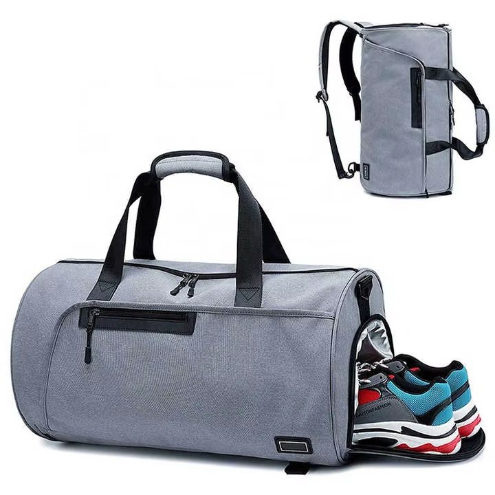 Large Capacity Shoe Compartment Weekender Gym Sports Travel Duffel Backpack - product detail