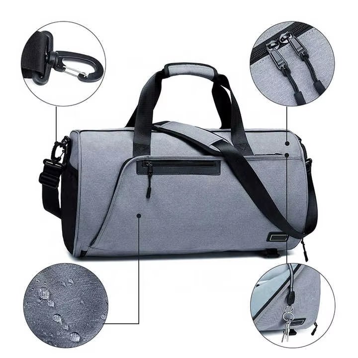 Large Capacity Shoe Compartment Weekender Gym Sports Travel Duffel Backpack - product detail