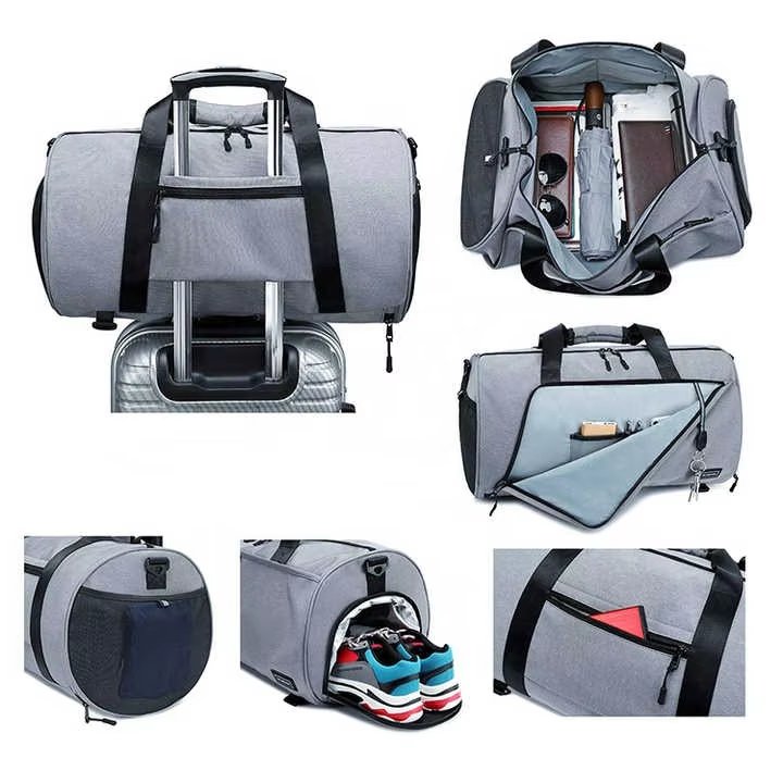 Large Capacity Shoe Compartment Weekender Gym Sports Travel Duffel Backpack - product detail