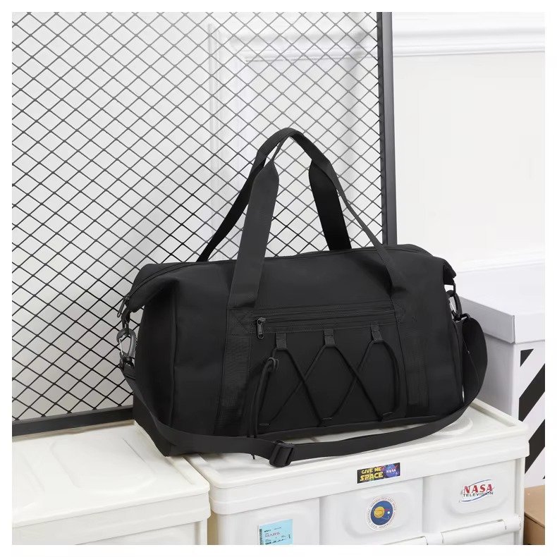 Custom Logo Oxford Crossbody Duffel Bag with Shoe Compartment – Lightweight Fitness Travel Bag product detail