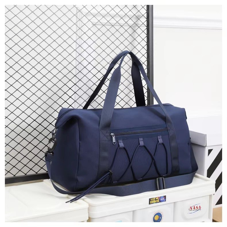Custom Logo Oxford Crossbody Duffel Bag with Shoe Compartment – Lightweight Fitness Travel Bag product detail