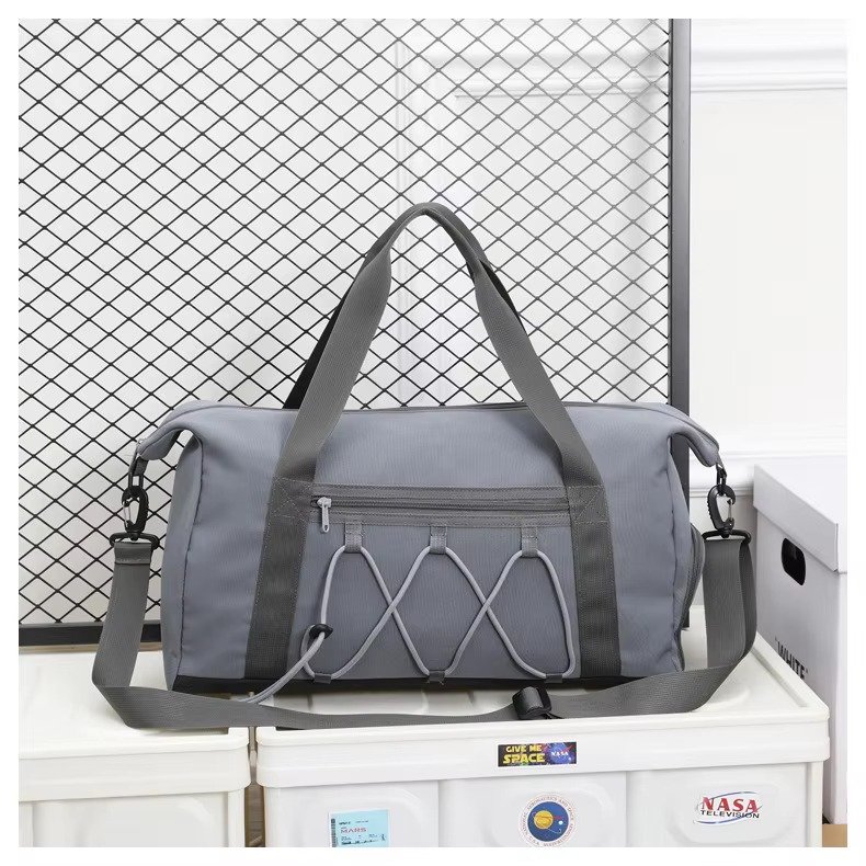 Custom Logo Oxford Crossbody Duffel Bag with Shoe Compartment – Lightweight Fitness Travel Bag product detail