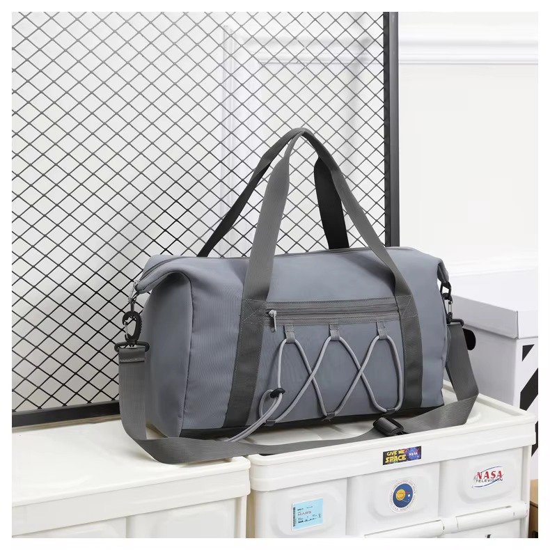 Custom Logo Oxford Crossbody Duffel Bag with Shoe Compartment – Lightweight Fitness Travel Bag product detail