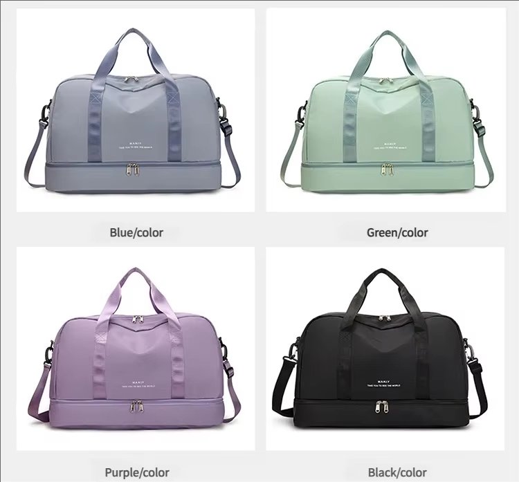 Waterproof Large Capacity Shoe Compartment Lightweight Multi-function Gym Travel Tote Bag - product detail